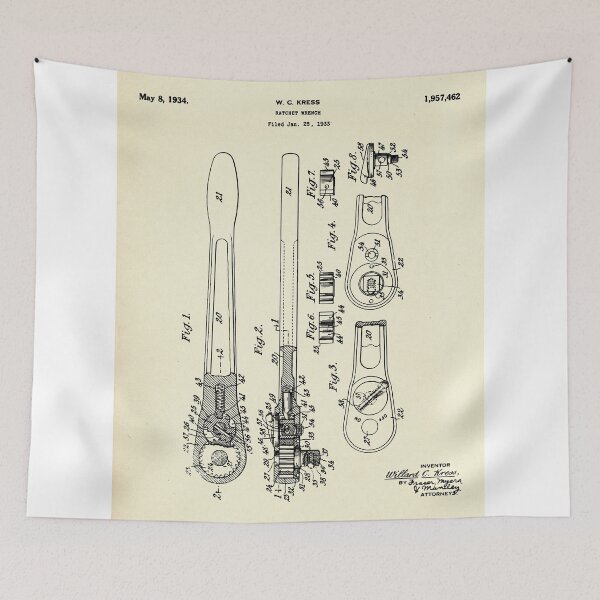 Item preview, Ratchet Wrench-1934 designed and sold by paulrommer.