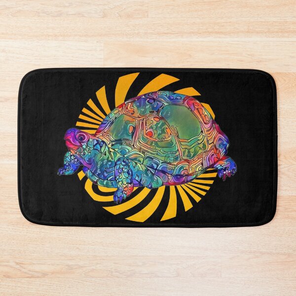 Item preview, Trippy Turtle - Vintage Hippie Terrapin - Happy Vibe designed and sold by ittybittyowl.