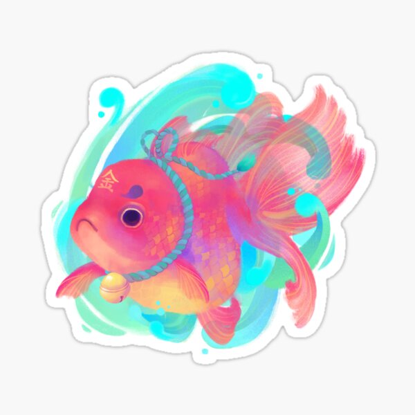 Item preview, Cute Angry Fish designed and sold by SzuIllustration.