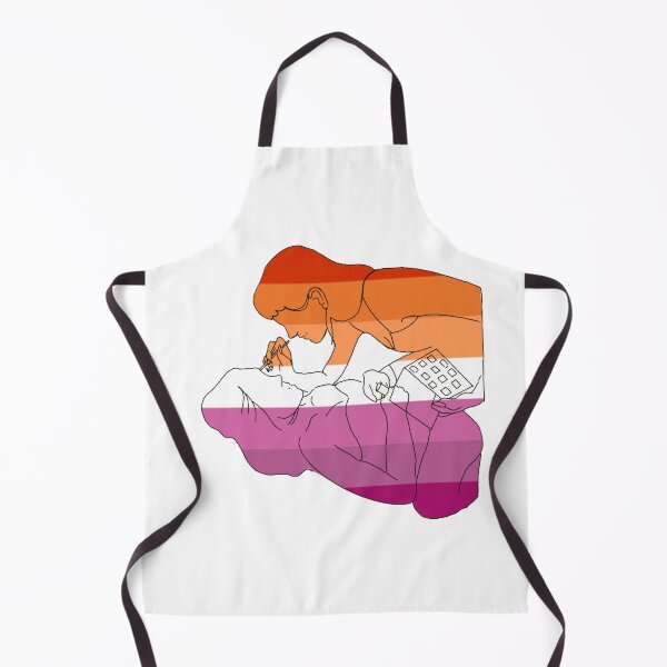 Item preview, Girls Doing Makeup // Lesbian flag designed and sold by mjalred.