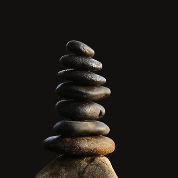 Artwork thumbnail, Rocks Balanced Perfectly by RBDESIGN SHOP