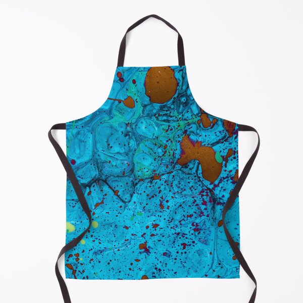 Item preview, Abstract acrylic effect ink blue background designed and sold by Lefteris Betsis.