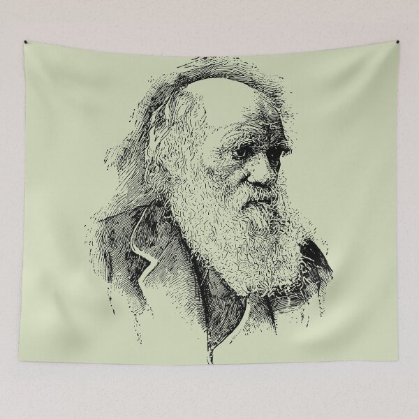 Item preview, Charles Darwin Portrait designed and sold by Flamin' Galah.