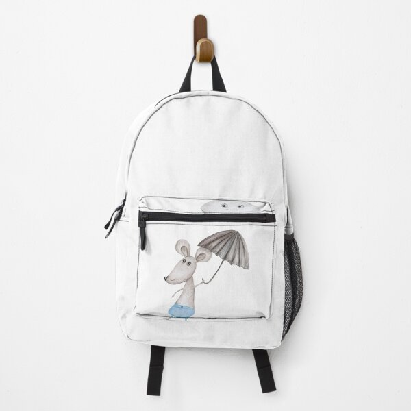 Item preview, Hand-drawn mouse flies on an umbrella with a cloud designed and sold by Galina Lyapina.