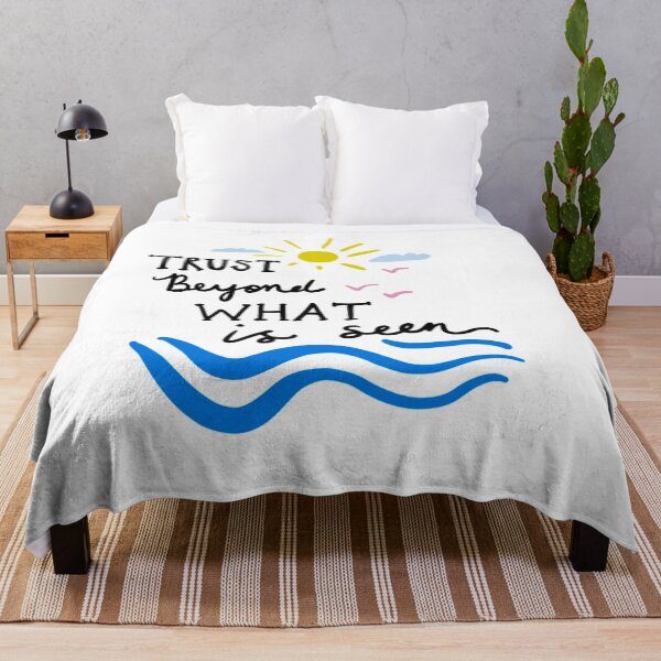 Item preview, Trust beyond what is seen - inspirational quote and ocean waves designed and sold by morgansgoods.