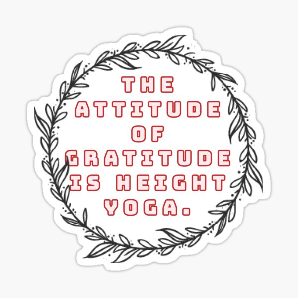 Yoga in the life | yoga impression | Spirituality of life | Yoga classes Sticker