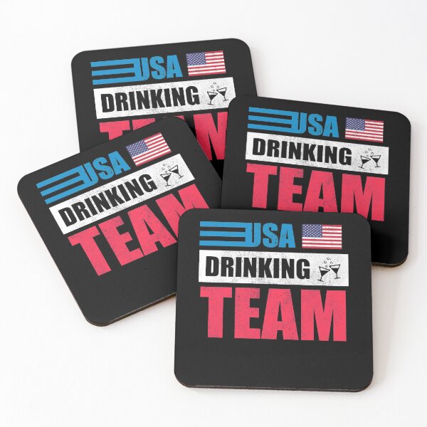 Item preview, USA Drinking Team, With Flag designed and sold by Avishy.