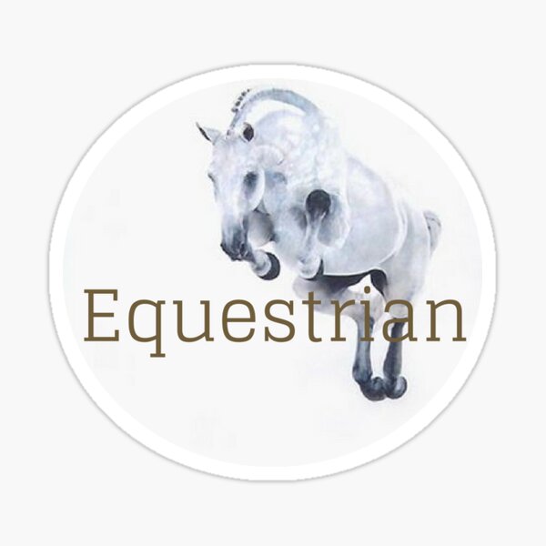 Equestrian Jumping Horse Sticker