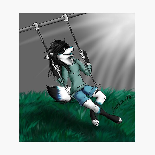 Swinging Fox Photographic Print
