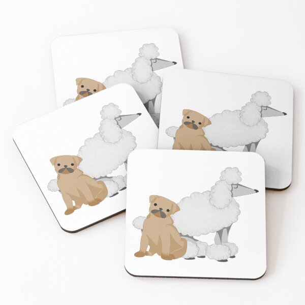 Item preview, Poodle and Pug designed and sold by LovinthWow.