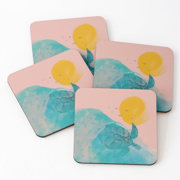Item preview, Pace yourself sea turtle inspirational beach art designed and sold by morgansgoods.