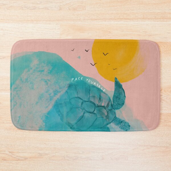 Item preview, Pace yourself sea turtle inspirational beach art designed and sold by morgansgoods.
