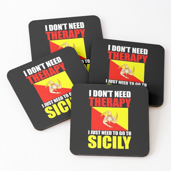 Item preview, Sicilian  Flag  I Don't Need Therapy I Just Need to Go to Sicily  designed and sold by obedtheartist.
