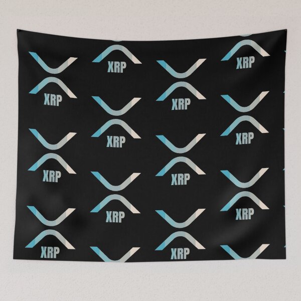 Aperçu de l'œuvre XRP Crypto Pastels Logo de la crypto-monnaie créée et vendue par Bitcoin-Fashion.