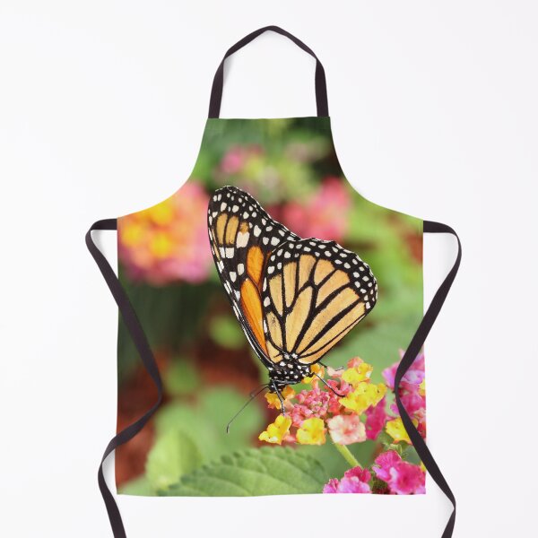 Item preview, Monarch Butterfly on pink and yellow flowers designed and sold by NaturesLens.