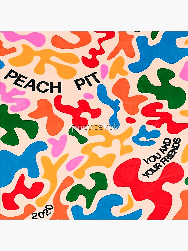 Peach Pit Art Board Print By Pocucekuk Redbubble