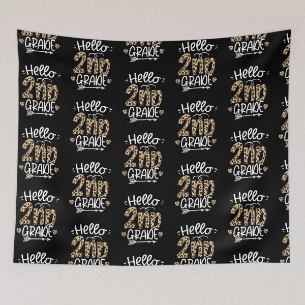 Item preview, Hello 2nd Grade Leopard Teacher Students Back To School Girl designed and sold by wilsonart91.