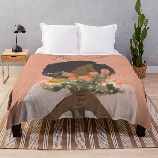 Item preview, Turn to the flowers - inspirational quote and African American black woman designed and sold by morgansgoods.