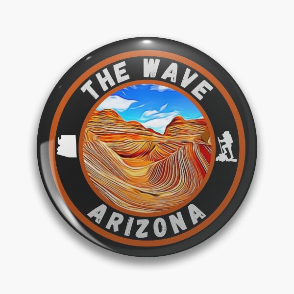 Vista previa del artículo con la obra «Caminata por la arenisca de Arizona The Wave», diseñado y vendido por MojaveTradePost.