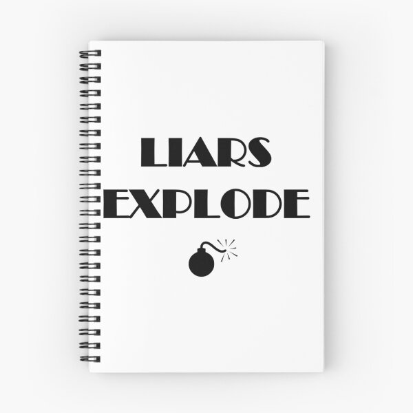 Item preview, Liars Explode Funny Sayings Quote Typography designed and sold by softechoStudio.