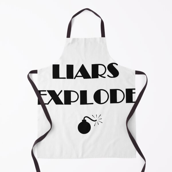 Item preview, Liars Explode Funny Sayings Quote Typography designed and sold by softechoStudio.