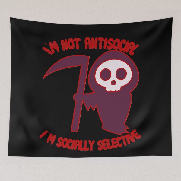 Item preview, I'm Not Antisocial I'm Socially Selective designed and sold by toddbrooney.