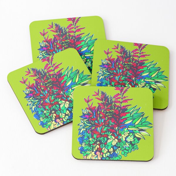 Item preview, green and red foliage designed and sold by Lemontreeart63.