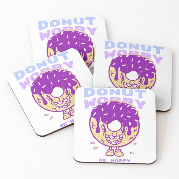Item preview, Donut Worry be Happy designed and sold by Art Without Curves.