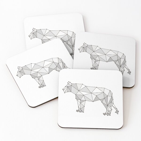 Item preview, Geometric Tiger, Black and White designed and sold by sanashibata.