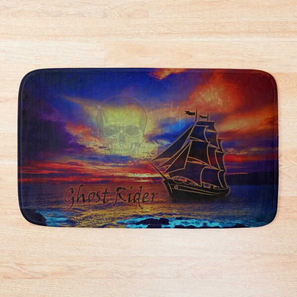 Item preview, Pirate Ghost Ship at sunset design. designed and sold by LaBellCreative.