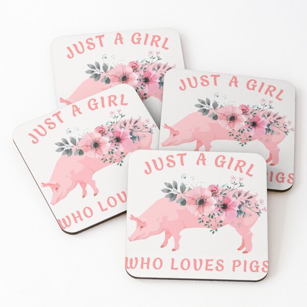 Item preview, Just a girl who loves pigs cute t-shirt. Pig awesome gift for christmas designed and sold by Titmit.