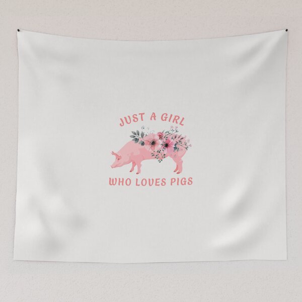 Item preview, Just a girl who loves pigs cute t-shirt. Pig awesome gift for christmas designed and sold by Titmit.