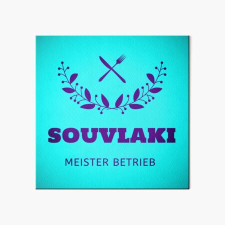 Souvlaki Meister Betrieb Art Board Print
