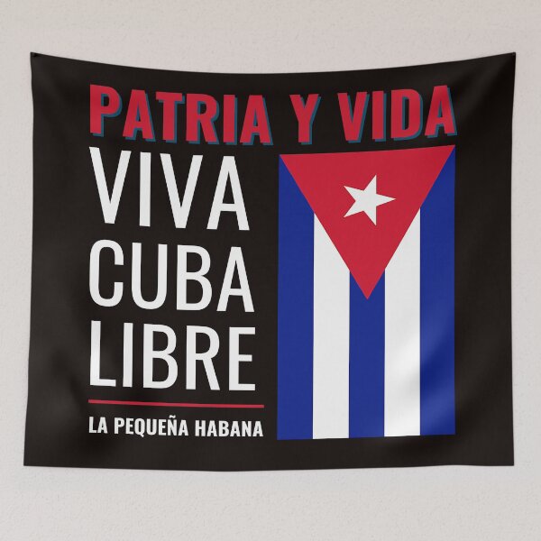 Item preview, Patria y vida | Viva Cuba libre | La Pequeña Habana | Negro designed and sold by NoirOwned.
