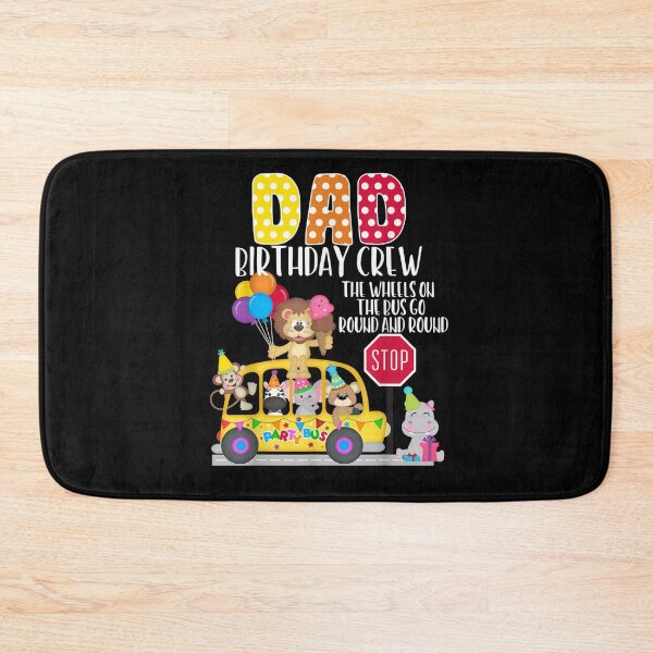 Item preview, The Wheels On The Bus Dad Birthday Crew Party Toddler Kids  designed and sold by tashiav.