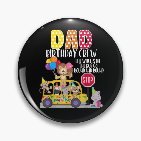 Item preview, The Wheels On The Bus Dad Birthday Crew Party Toddler Kids  designed and sold by tashiav.