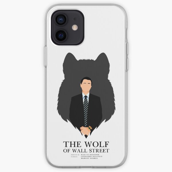 Leonardo DiCaprio Arte lobo de Wall Street Funda de teléfono blanco se adapta iPhone