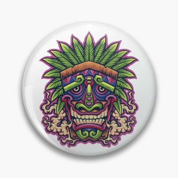 Item preview, Mayan Aztec Tikki Mask Hawaiian designed and sold by Vector Scout Lab.
