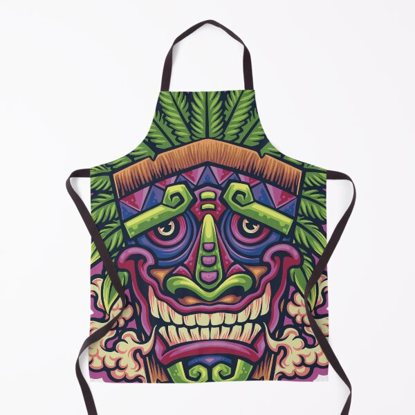 Item preview, Mayan Aztec Tikki Mask Hawaiian designed and sold by Vector Scout Lab.