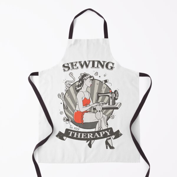 Item preview, Sewing is my therapy | Seamstress pinup girl | Vintage designed and sold by AnnaRuz.