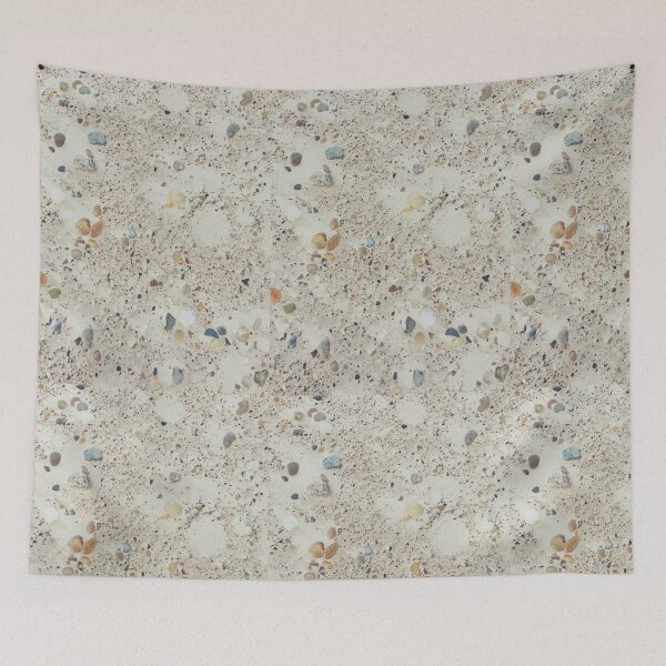 Item preview, Beach pebbles & sand windswept into Zen designed and sold by mrMaarten.