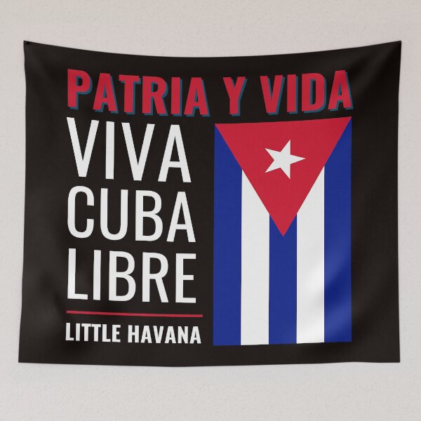 Item preview, Patria y vida | Viva Cuba libre | Little Havana | Black designed and sold by NoirOwned.