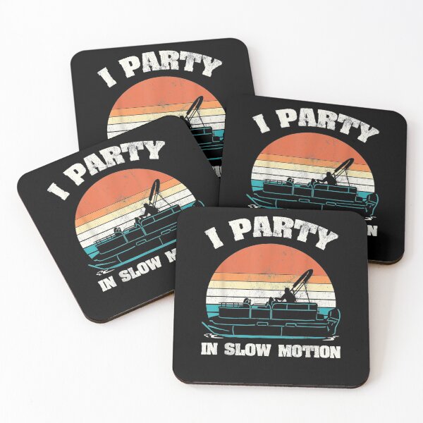 Item preview, I Party In Slow Motion Pontoon Pontooning Boating Captain  designed and sold by tashiav.