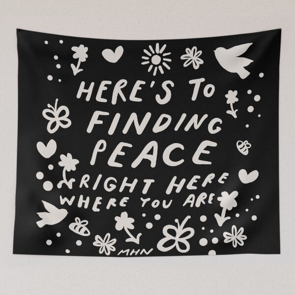 Item preview, Here's to finding peace right here where you are designed and sold by morgansgoods.