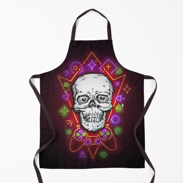Item preview, Gamer Skull with Neon Cyberpunk Design designed and sold by Voysla.