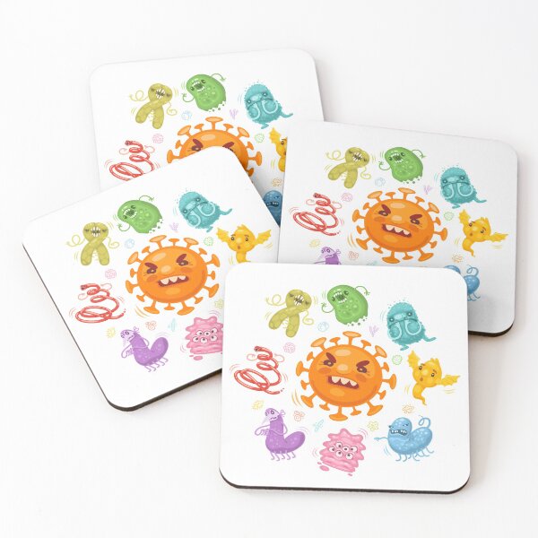 Item preview, Cartoon Viruses & Bacteria designed and sold by Voysla.