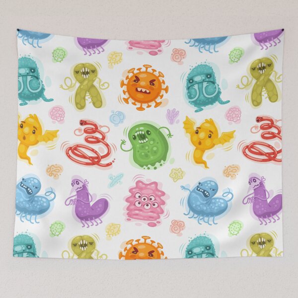 Item preview, Cartoon Viruses & Bacteria designed and sold by Voysla.