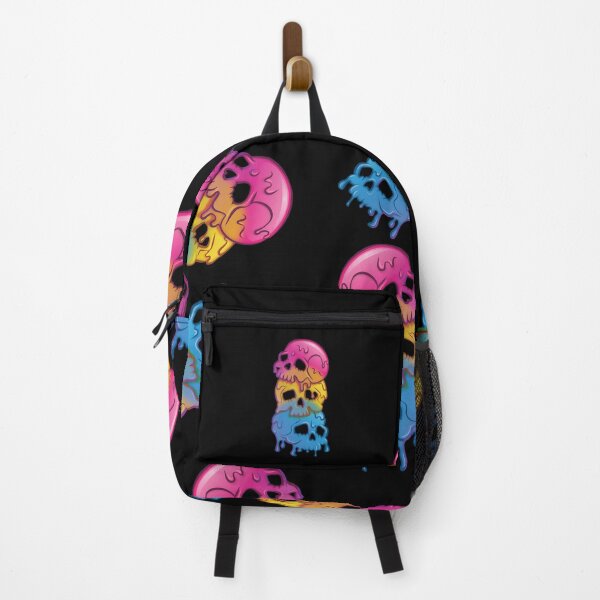 Item preview, Pansexual Flag Goth Skulls Pan Pride designed and sold by Irene Koh.