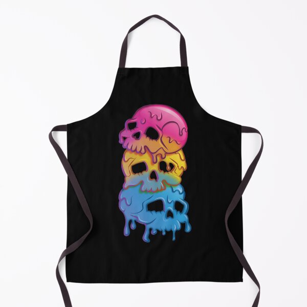 Item preview, Pansexual Flag Goth Skulls Pan Pride designed and sold by Irene Koh.