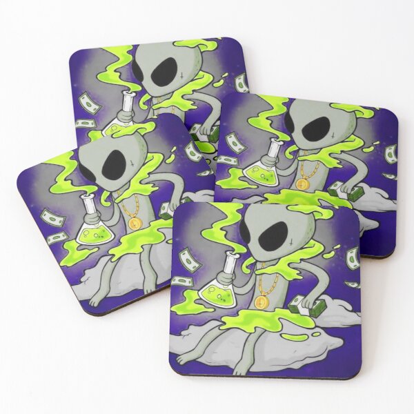 Item preview, Alien Smoking Weed Space Stoner designed and sold by Mohasin007.
